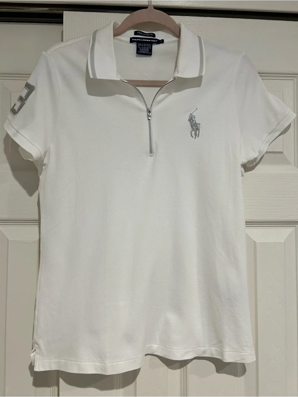Lot of 2 Ralph Lauren Blue & White Golf Polos size large - Picture 9 of 9